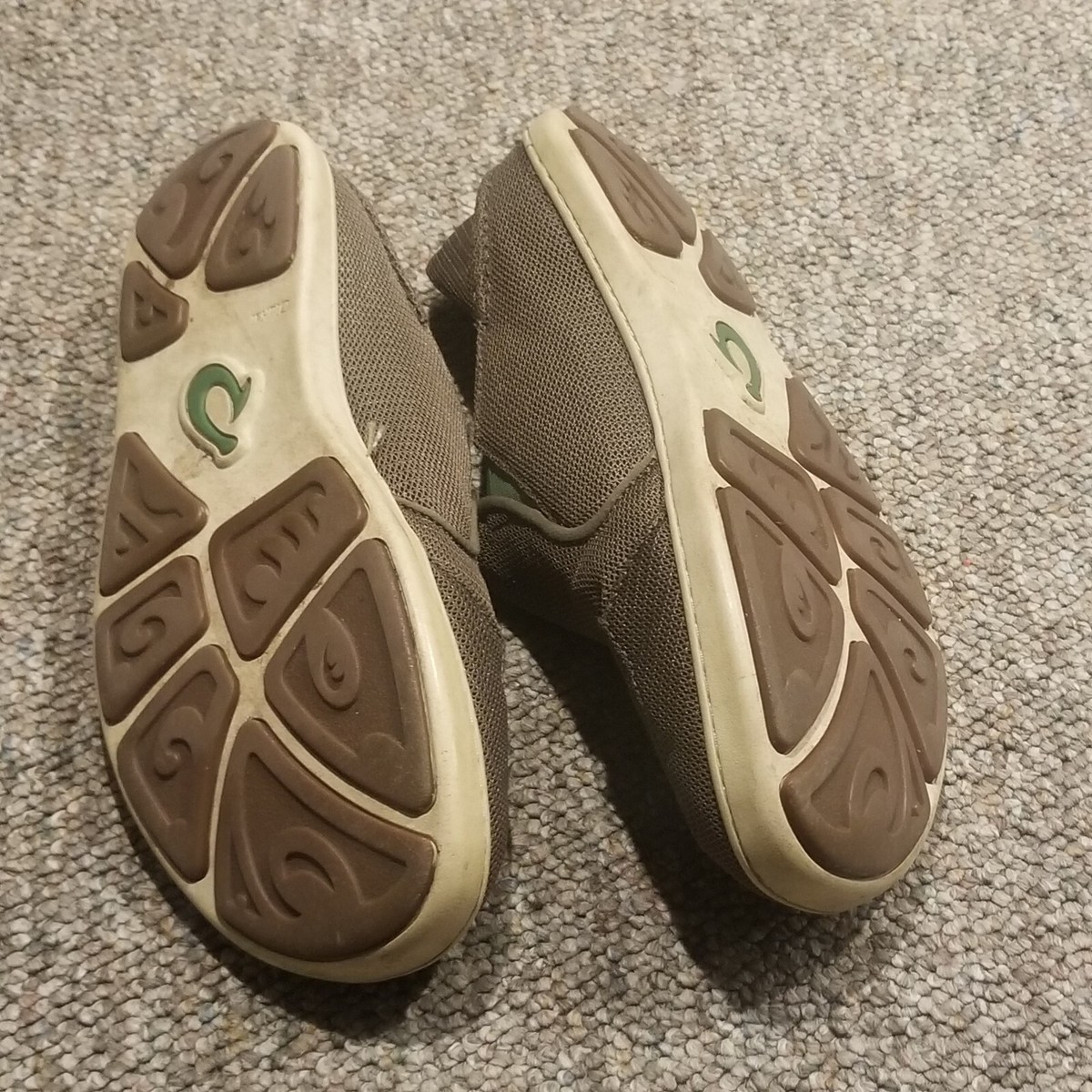 OluKai Mens US 10 Shoes NOHEA MESH Tan Brown Slip-on Drop 
