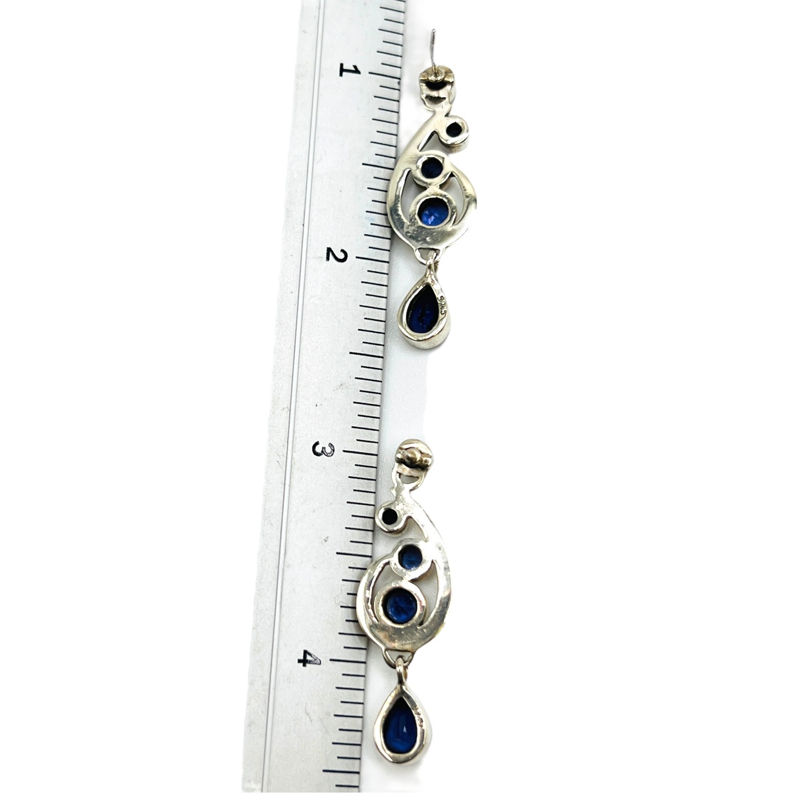 Solid 925 Sterling Silver Blue Natural Iolite Mul… - image 6