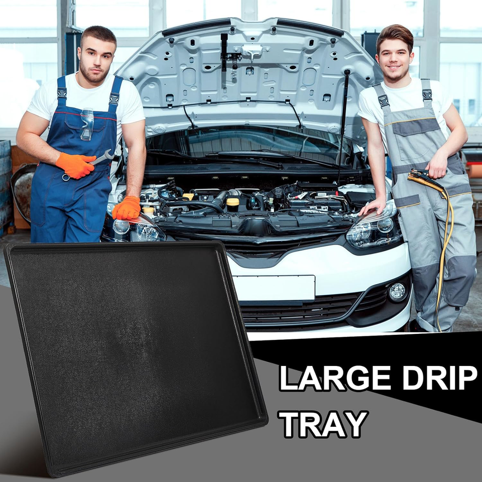Datanly 2 Pcs 35 x 24 Inches Auto Drip Tray Oil Drip Pan for Under Car