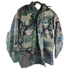Woodland Camo Cold Weather Field Coat Medium Alpha Industries