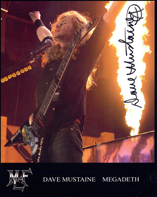 Megadeth - Dave Mustaine - Autogrammkarte - 20x25 cm - 2009