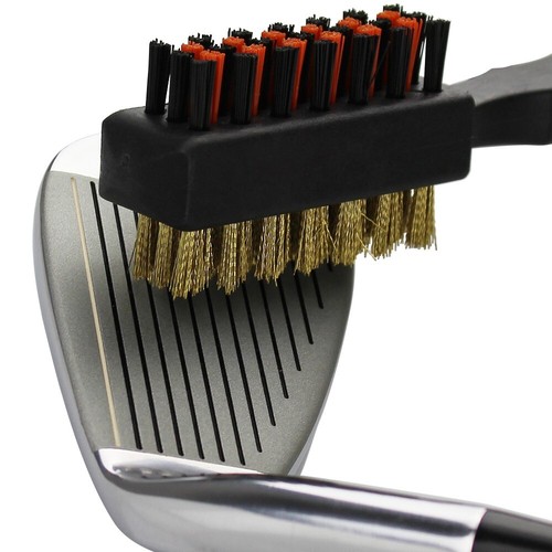 1 Pc Golf Club Brush Groove Cleaner Dual Sided Tools Portable Metal Lightweight - Picture 3 of 6