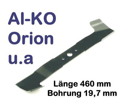 Rasenmähermesser 46cm Alko 46 B 4600 HR Orion 460 470 474 Golden-Line Sigma 460E