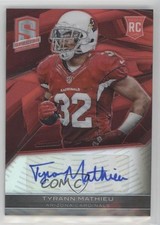 2013 Panini Spectra Rookie Auto Red 12/25 Tyrann Mathieu #196 5l2