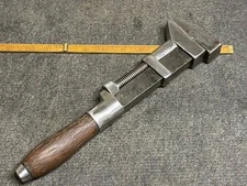 Vintage A G Coes & Co 12” Adjustable Wrench Pat Aug 1875 USA 