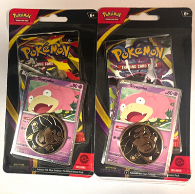 2 Packs Of Pokémon TCG Pitch Black Slowpoke Promo English