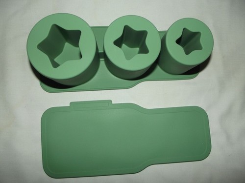 Ice Cube Tray (for 10, 20, 30 oz) Tumbler Silicone Mold green Star - Picture 6 of 7