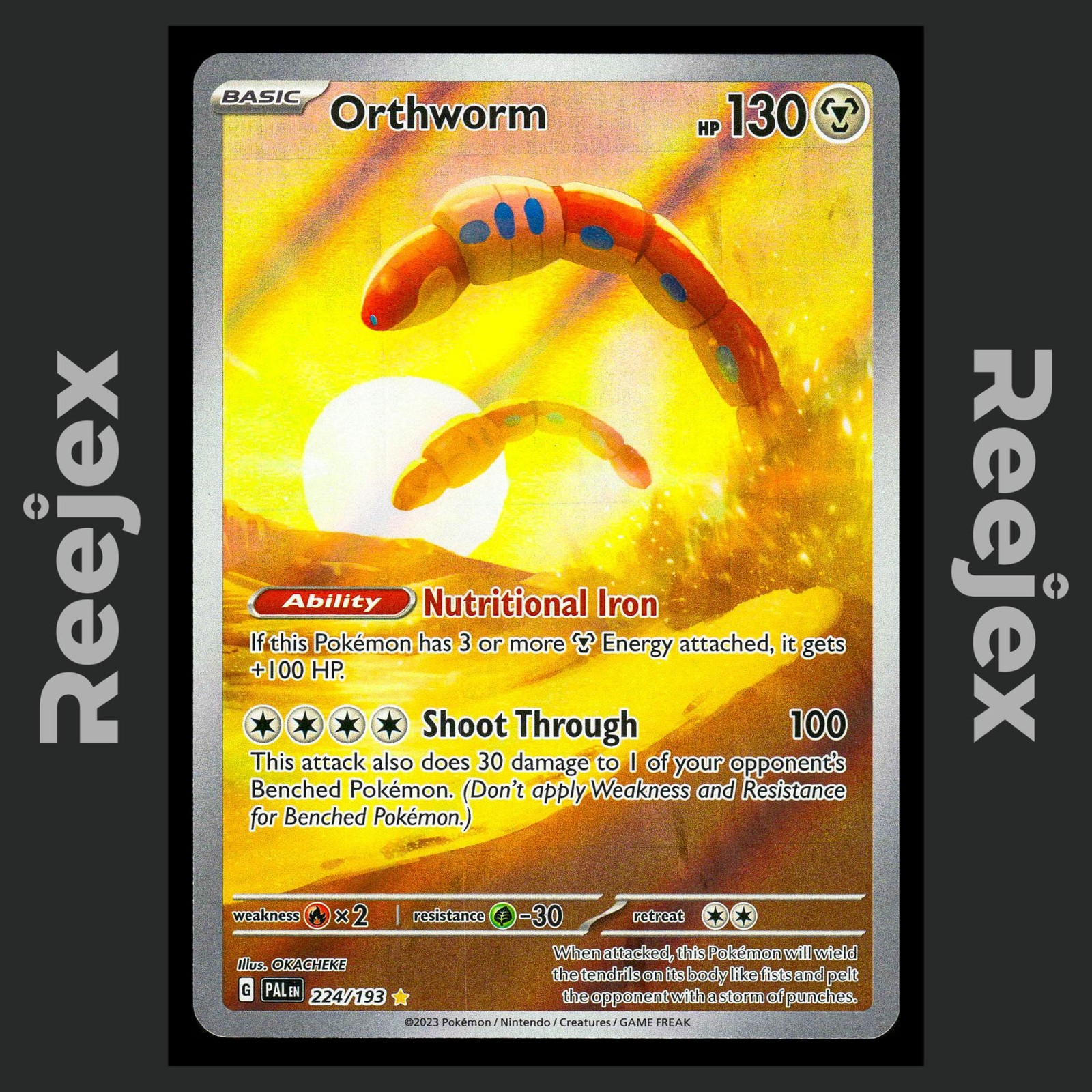 Orthworm - 224/193 - Illustration Rare - Paldea Evolved - Pokemon Card - NM/M