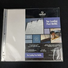 Refill Page Protectors Canson Art  Photo 10 Top Loading  White Inserts 12x12"