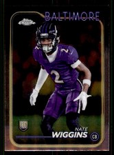 2024 Topps Chrome #227 Nate Wiggins Baltimore Ravens