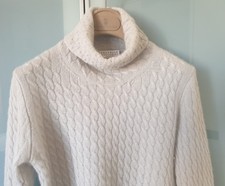 Brunello Cucinelli Damen Pullover ML Kaschmir Geflochten Dolcevita Grau XS