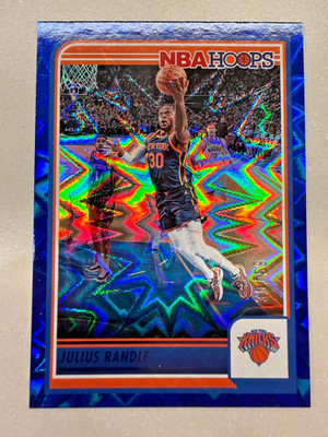 2023-24 Panini NBA Hoops Julius Randle Blue Explosion 30/59 *JERSEY MATCH* #27