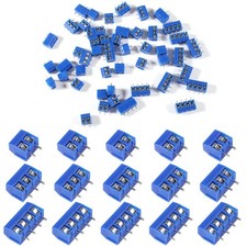 50pcs PCB Mount Screw Terminal Block Connectors 5mm Pitch 2P 30pcs,3P 10pcs,...