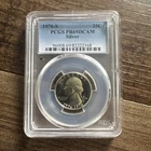 1976-S Silver Proof Bicentennial Washington Quarter 25c - PCGS PROOF69 DEEPCAMEO
