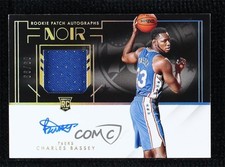 2021-22 Panini Noir RPA Color 9/99 Charles Bassey #365 Auto 0so2