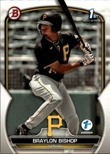 2023 Bowman 1st Edition Braylon Bishop #BPPF-90 Pittsburgh Pirates 27P