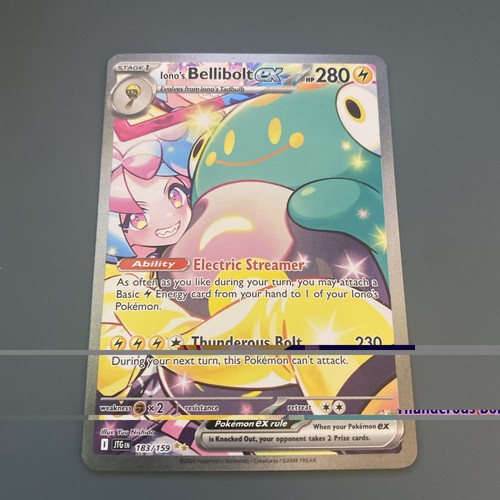Iono's Bellibolt ex 183/159 Journey Together Pokemon Holo NM