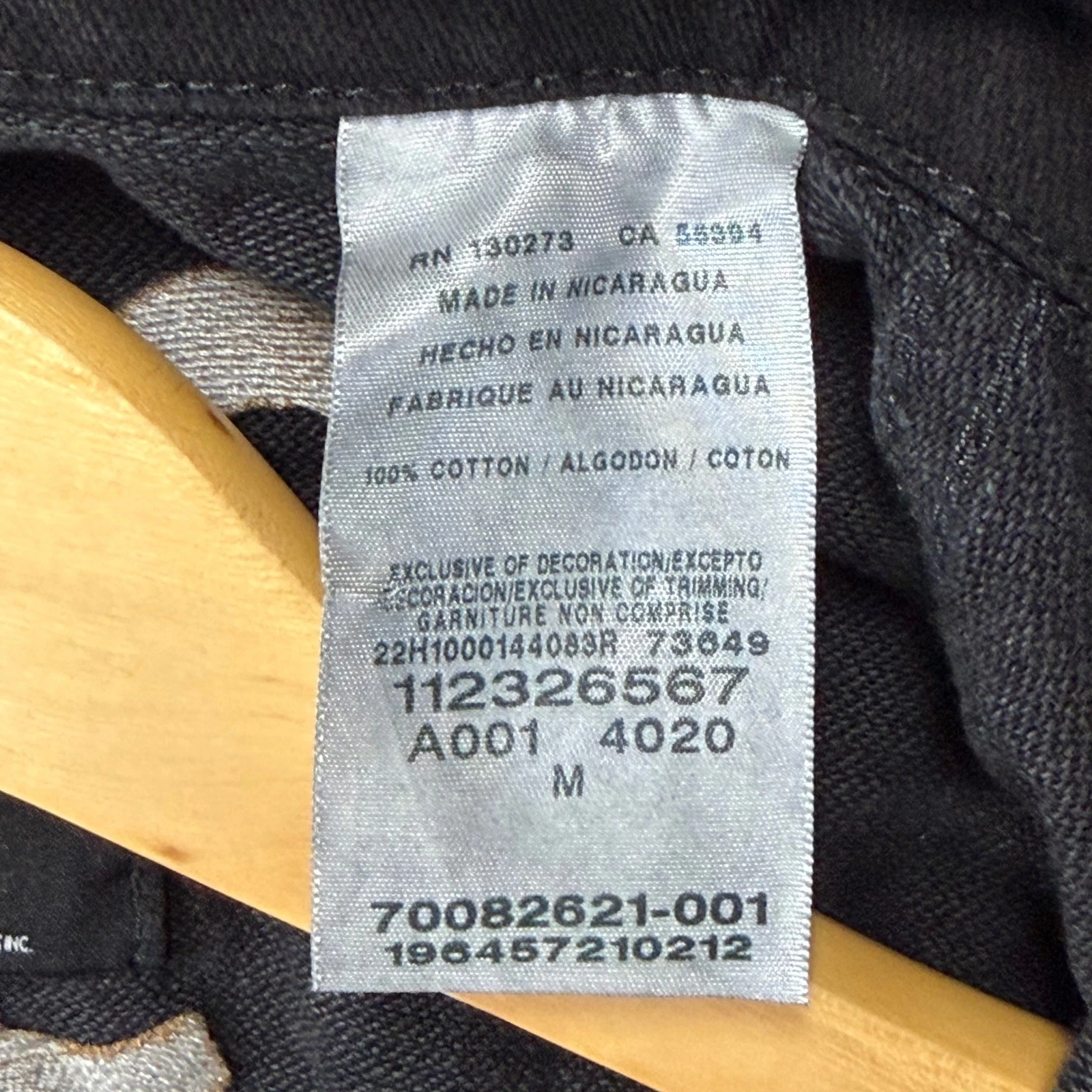 WRANGLER x YELLOWSTONE Denim Trucker Jacket Mens M Black Western Cowboy Rancher - product detail image 7