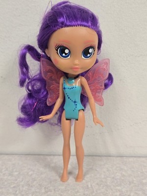 SPIN MASTER BFF BRIGHT FAIRY FRIENDS 6  Fashion Doll W/ Pink Wings Purple Hair F