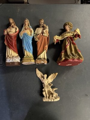Vintage C.S. Columbia Statuary Nativity Italy And Other Statues