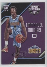 2015-16 Panini Totally Certified Rookies Mirror Purple 48/50 Emmanuel Mudiay 9l4