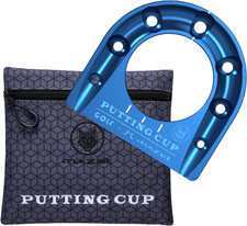 Golf Putting Cup Hole Accuracy Trainer - Anodized Milled Aluminum Alloy Putting