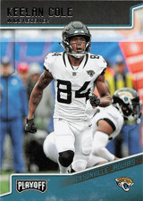 2018 Panini Playoff Football Keelan Cole card #92 Jacksonville Jaguars
