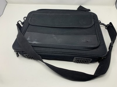 Targus Laptop Messenger Bag Black Padded Sleeve Adjustable Shoulder Strap