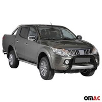 FrontbüGel FrontschutzbüGel FüR Mitsubishi L200 2015-2018 ø76Mm Stahl Schwarz