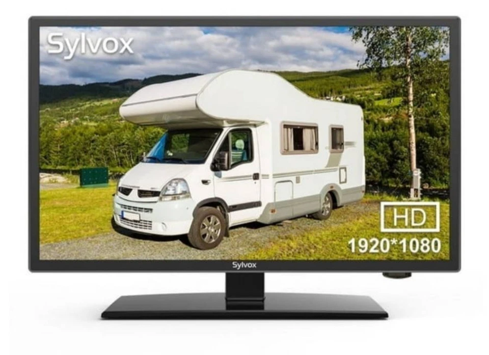 Sylvox 110 AC & 12Volt 24 Inch RV TV 1080P Built-in DVD Player Speaker FM Radio - Image 3 of 4