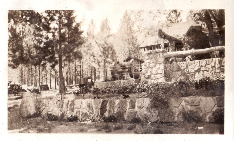 VINTAGE PHOTOGRAPH LODGE BIG PINES CAMP WRIGHTWOOD LOS ANGELES CALIFORNIA PHOTO