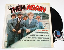 VAN MORRISON SIGNED THEM AGAIN 'CALL MY NAME' ALBUM VINYL RECORD BECKETT COA