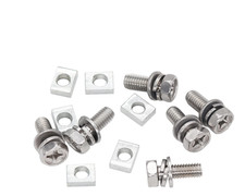 6-Pack Motorcycle Battery Terminal M6 x16mm Square Nut Kit Stainless Steel 304