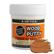 Natural Wood Filler Putty - Repair Wood Cracks & Holes on Furniture, Floors, ...