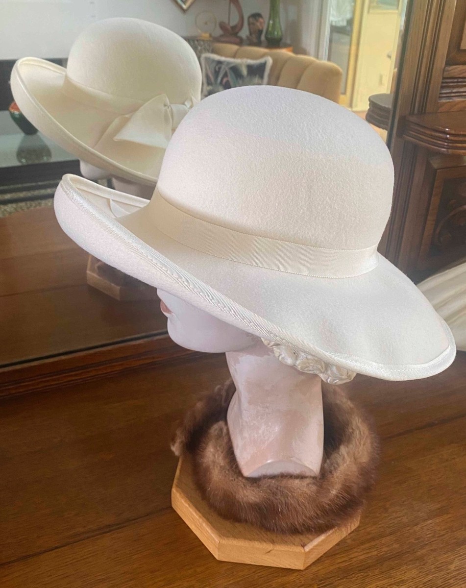 Joe Bill Miller Fashion Ivory Wide Brim Hat Ribbon Band with  display picture 2