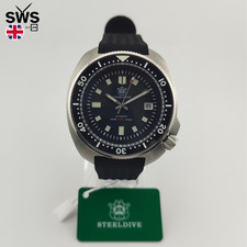 Steeldive SD1970 Captain Willard Automatic Turtle Dive Watch with Seiko NH35