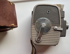 Keystone macchina fotografica vintage e custodia in pelle completa e sembra funzionare TLC