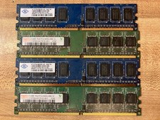Gently Used Hynix And NANY 3GB PC2-6400U-666-12 DDR2 Desktop Ram Kit