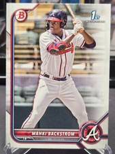 Mahki Backstrom 2022 Bowman Baseball #BP-121 🔥 Prospect 1st 🔥 Paper Braves