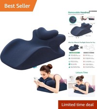 27 Ergonomic Memory Foam Wedge Pillow with Washable Cover for Ultimate Comfort