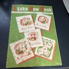 Vintage 1975 Learn How Book 170-B Crochet Knitting Tatting Embroidery Booklet