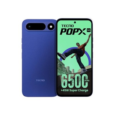 Tecno POP X 5G (Blue, 6GB+128GB) MediaTek Dimensity 6400 Global Version .