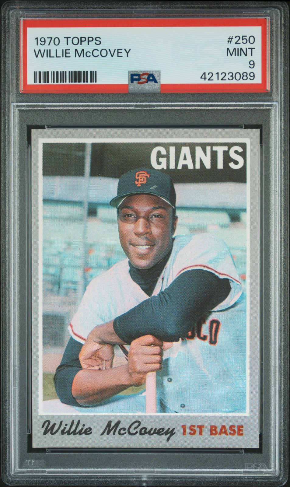 1970 TOPPS #250 WILLIE MCCOVEY PSA 9