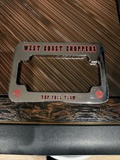 Jesse James West Coast Choppers Mac Tool Motorcycle License Plate Frame.
