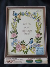 Paragon Needlecraft Kit All Occasions Sampler With Frame American Greetings 1980