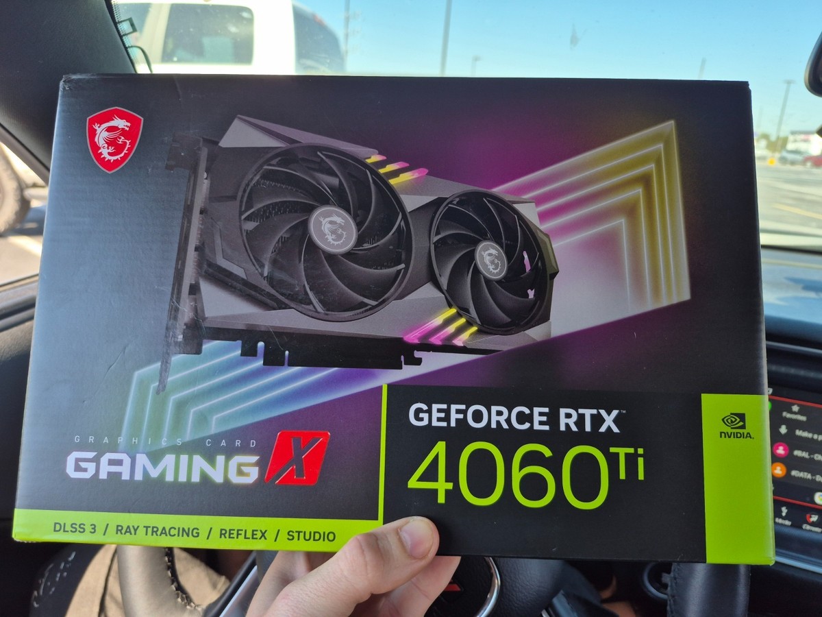 MSI GeForce RTX 4060 Ti　8GB MSI Gaming GeForce RTX 4060 Ti 8GB GDDR6 Graphics GPU, PCI