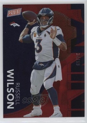 2023 Panini National Convention Red 34/99 Russell Wilson #8 14mf