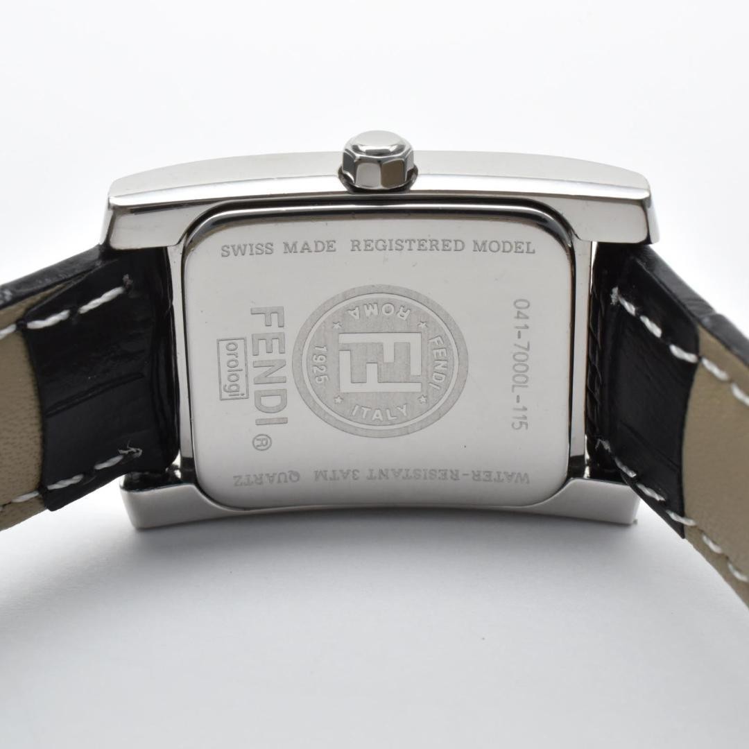 Fendi 7000L Orologi Square Quartz Arabic Numerals Bla… - Gem