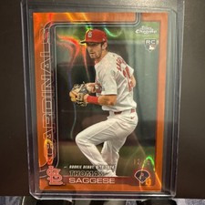 Thomas Saggese Rookie Orange RayWave #USC178 2025 Topps Chrome Update (RC) /25