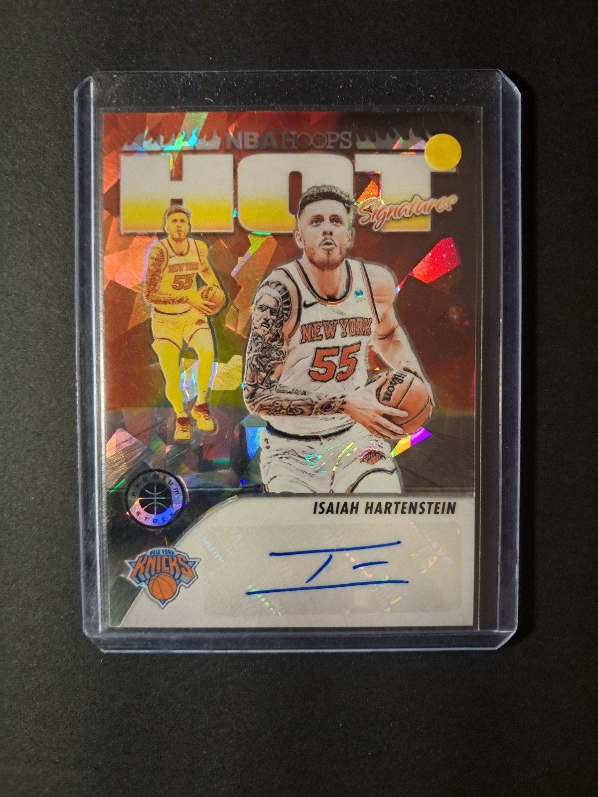 Isaiah Hartenstein #HS-ISH 2023-24 Hoops Premium Stock Hot Signatures Ice Prizm